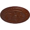 Ekena Millwork Exeter Ceiling Medallion (Canopies up to 3 1/8"), 17 3/4"OD x 1 1/8"P, Burnished Mahogany Crackle CM17EXBMC - alternate 3